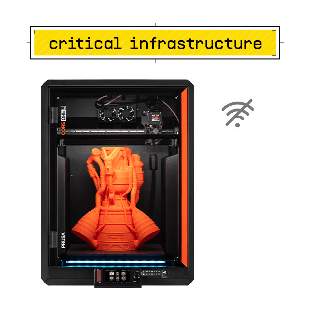 Prusa CORE One L — Critical Infrastructure Edition