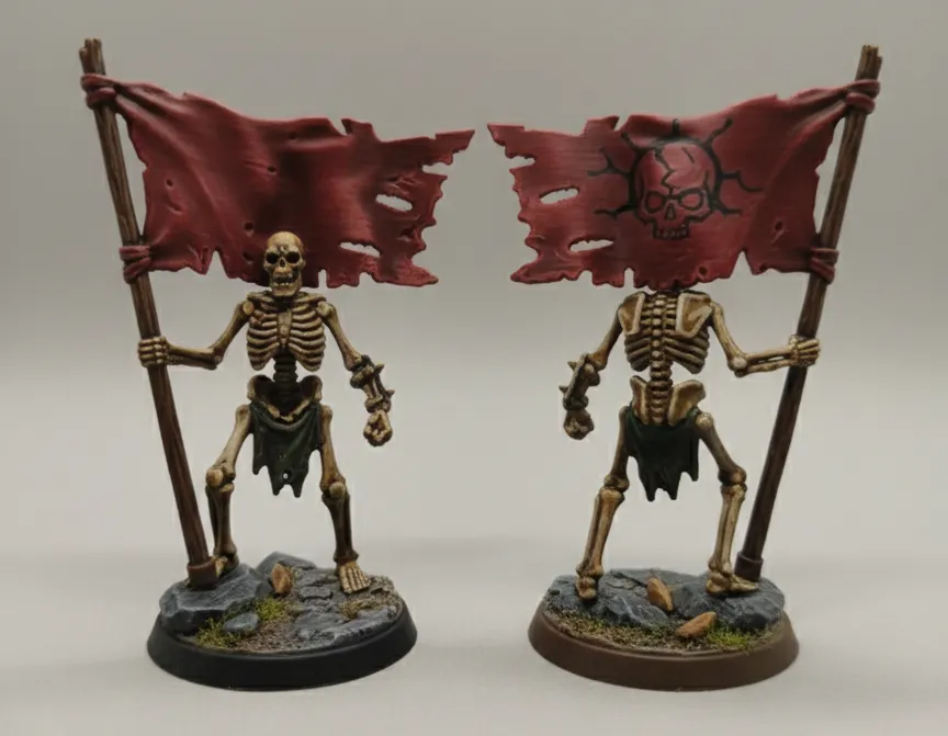 Skeleton Flag Bearer